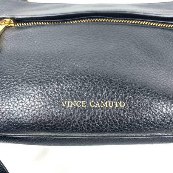 Vince Camuto Gally Leather Crossbody Bag Black 10"W x 6.5"H x 2"D - Picture 3 of 13